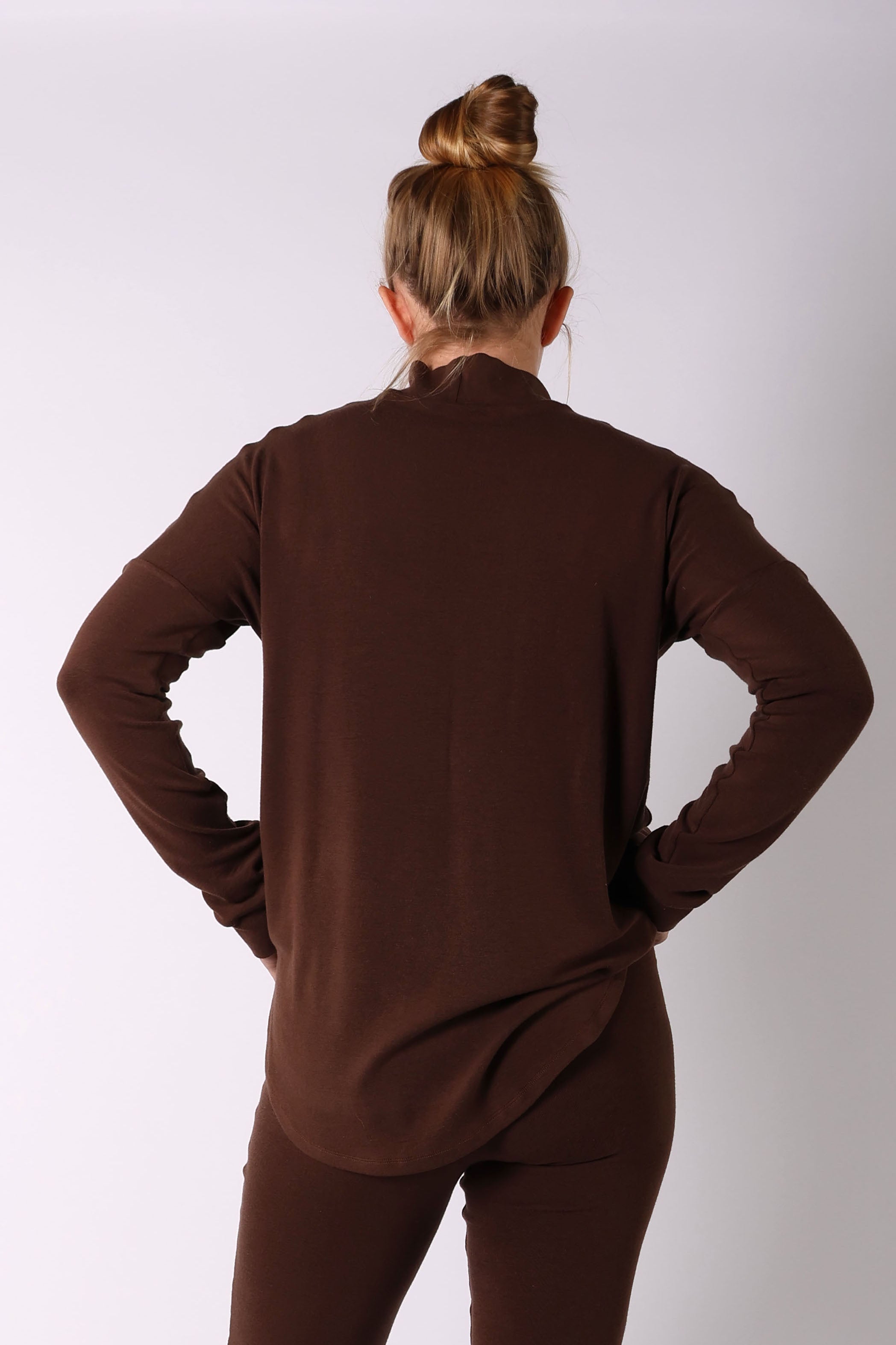 VILLA || WOOL LOUNGEWEAR MATERNITY MOCK NECK TOP