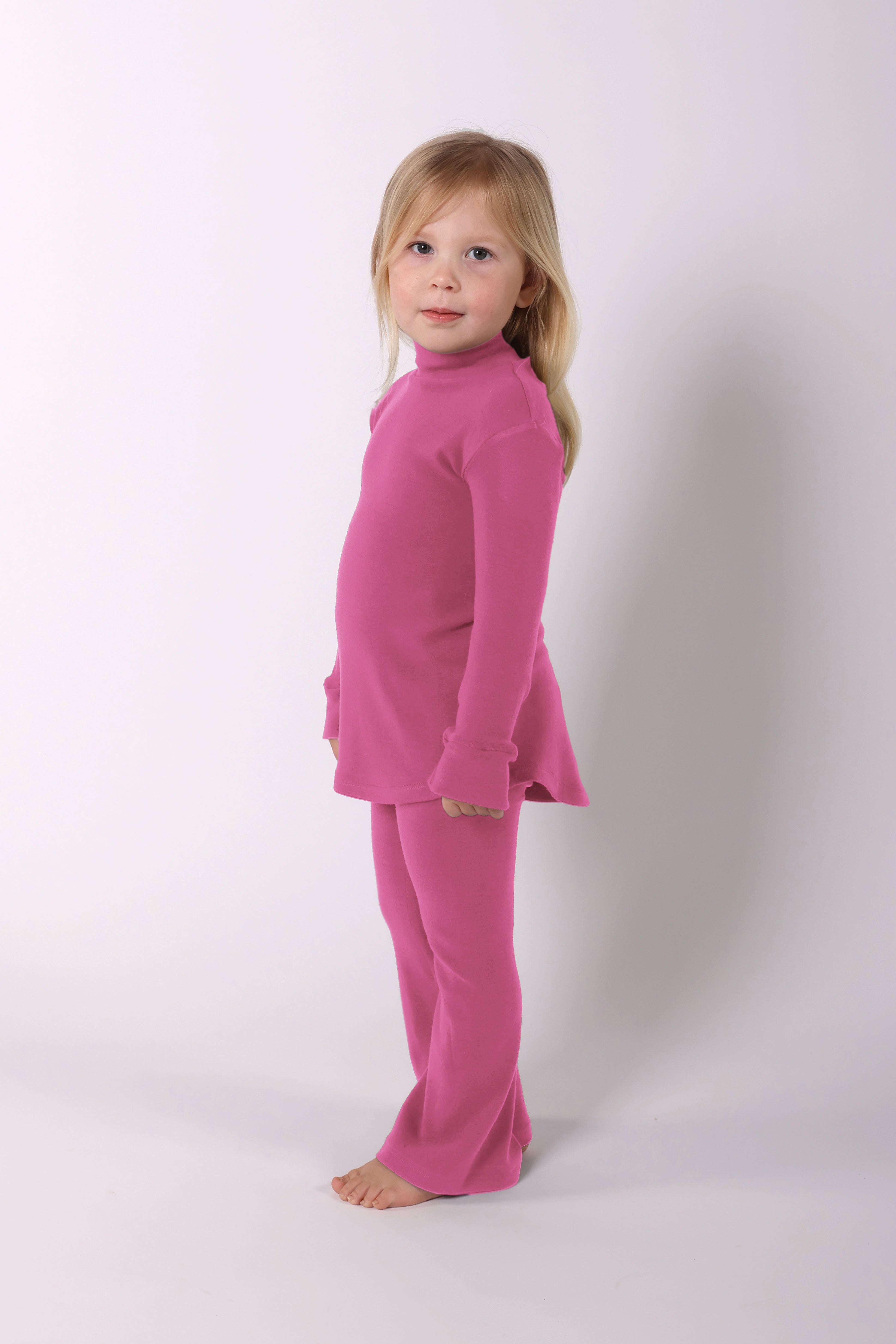 VILLA || WOOL LOUNGEWEAR KIDS MOCK NECK TOP