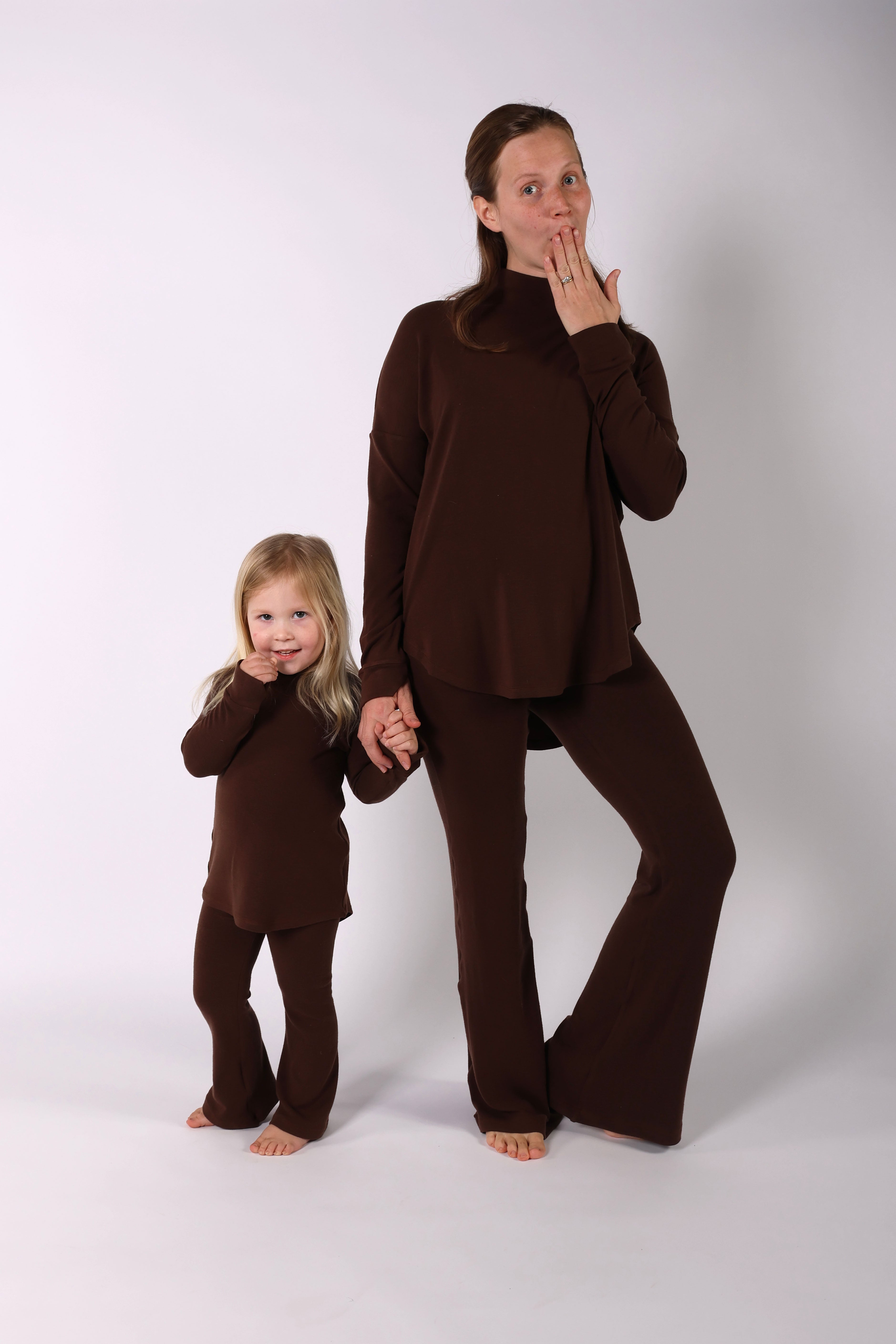 VILLA || WOOL LOUNGEWEAR MATERNITY MOCK NECK TOP