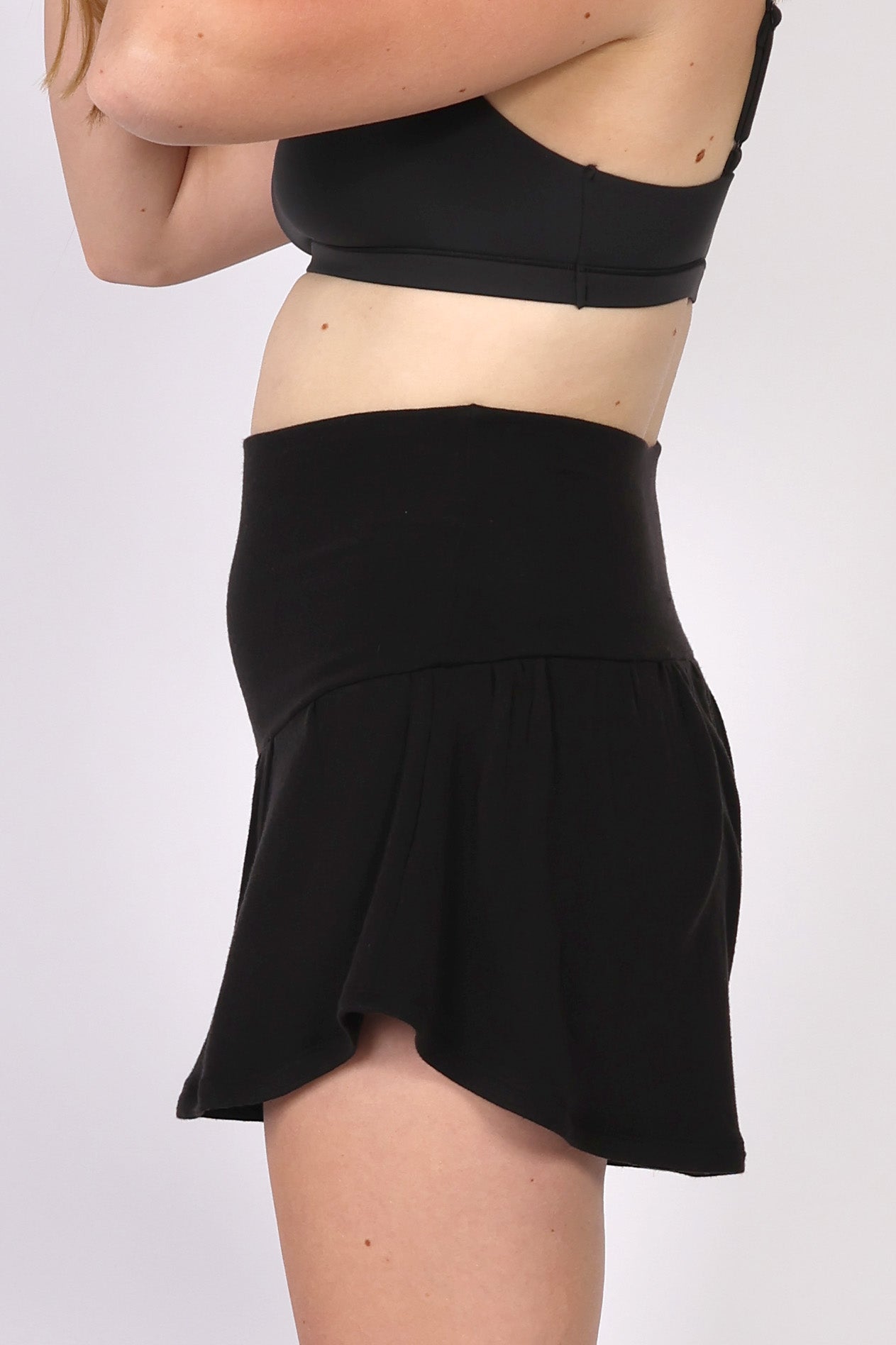 VILLA || WOOL LOUNGEWEAR MATERNITY FLARE SHORT