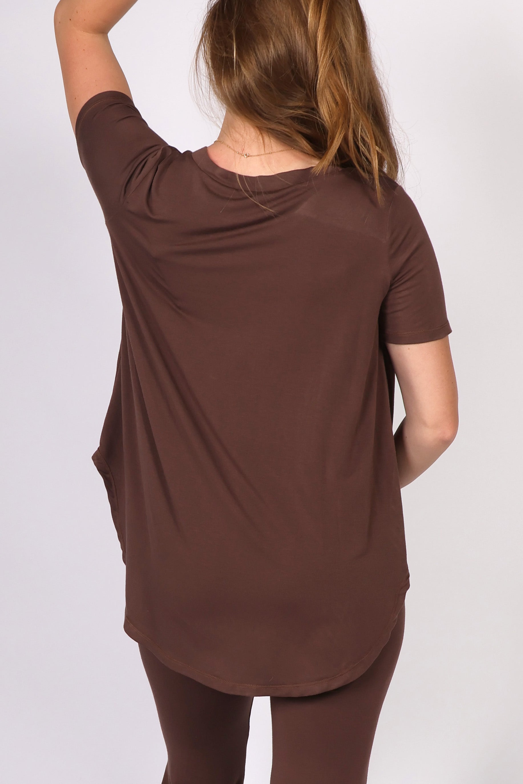 BIRDIE || MODAL LOUNGEWEAR MATERNITY SHORT SLEEVE TOP