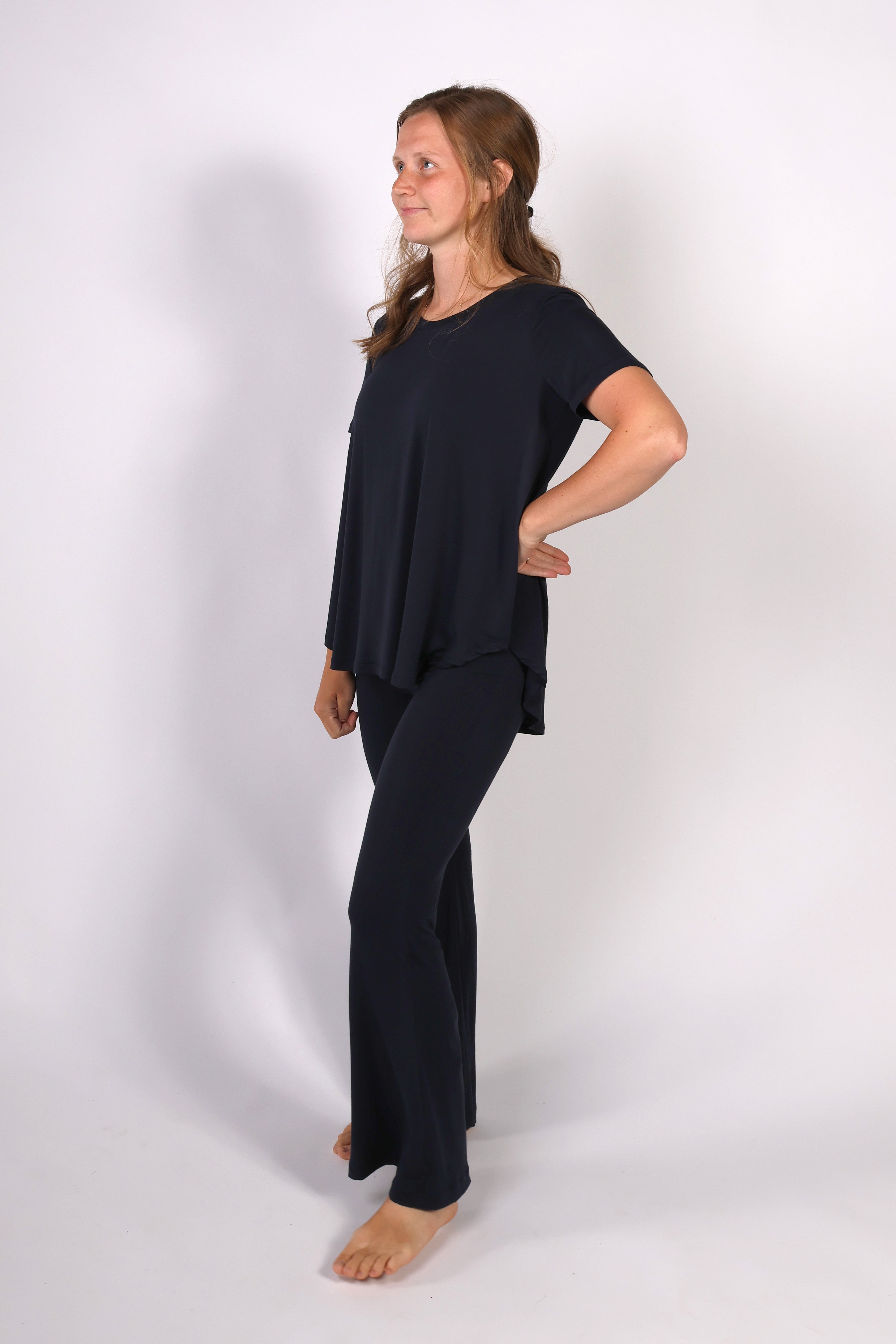 BIRDIE || MODAL LOUNGEWEAR MATERNITY SHORT SLEEVE TOP