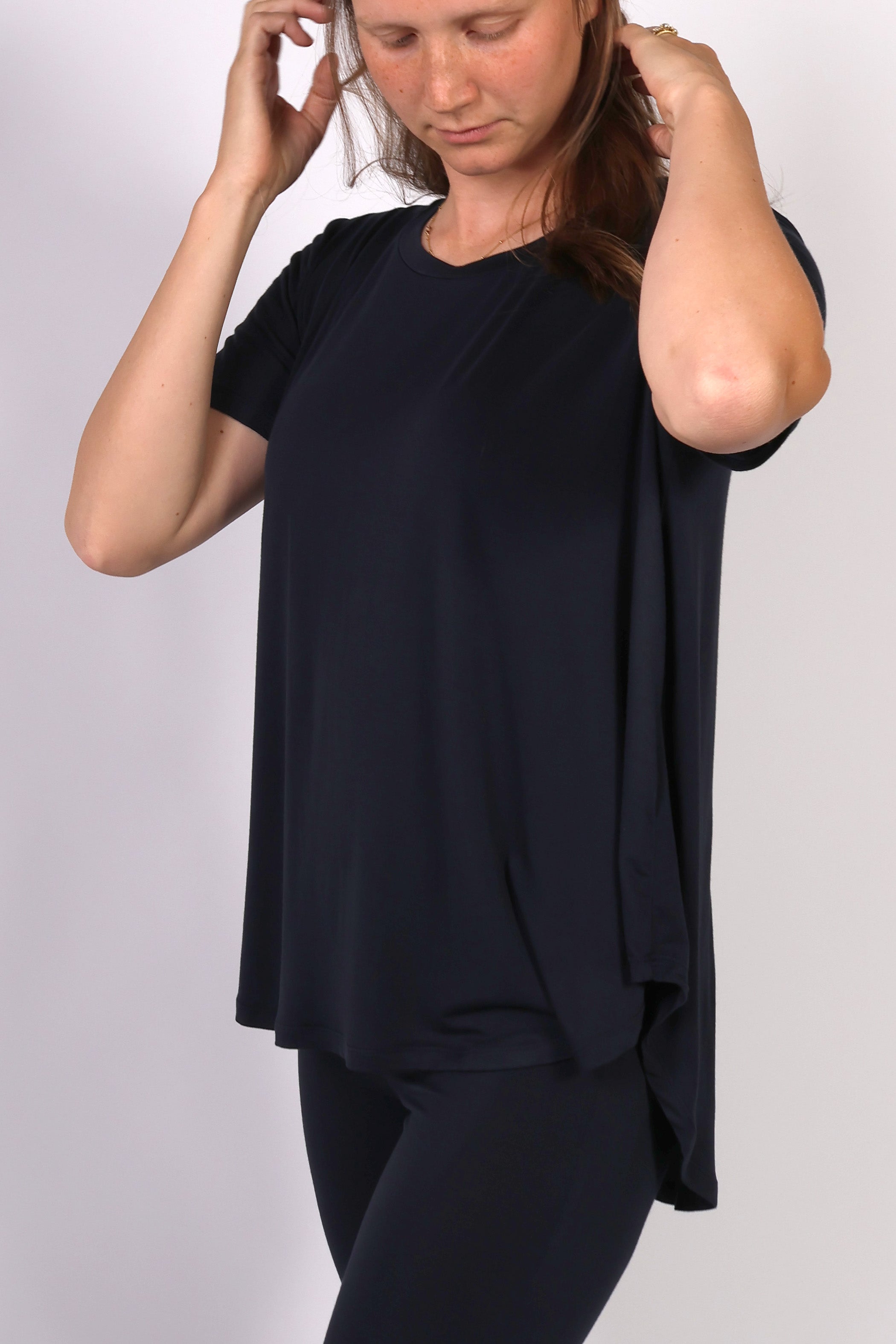 BIRDIE || MODAL LOUNGEWEAR MATERNITY SHORT SLEEVE TOP