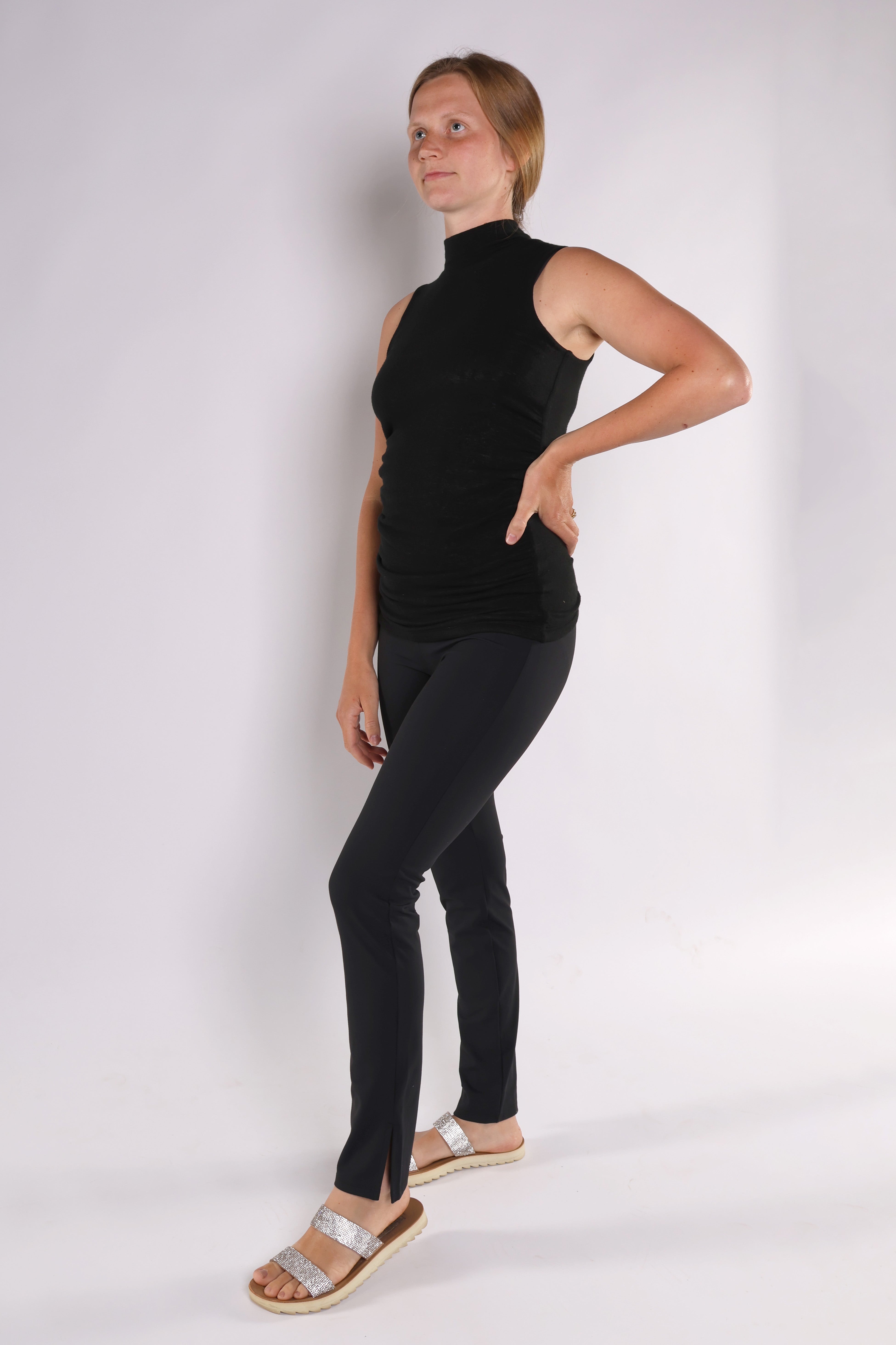 VILLA || DESIGNER WOOL MOCK NECK MATERNITY TANK
