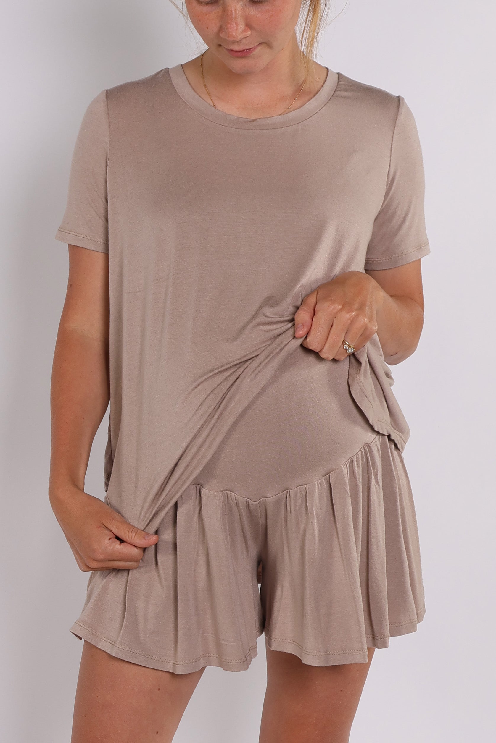 BIRDIE || LIGHTWEIGHT MODAL LOUNGEWEAR MATERNITY SHORT