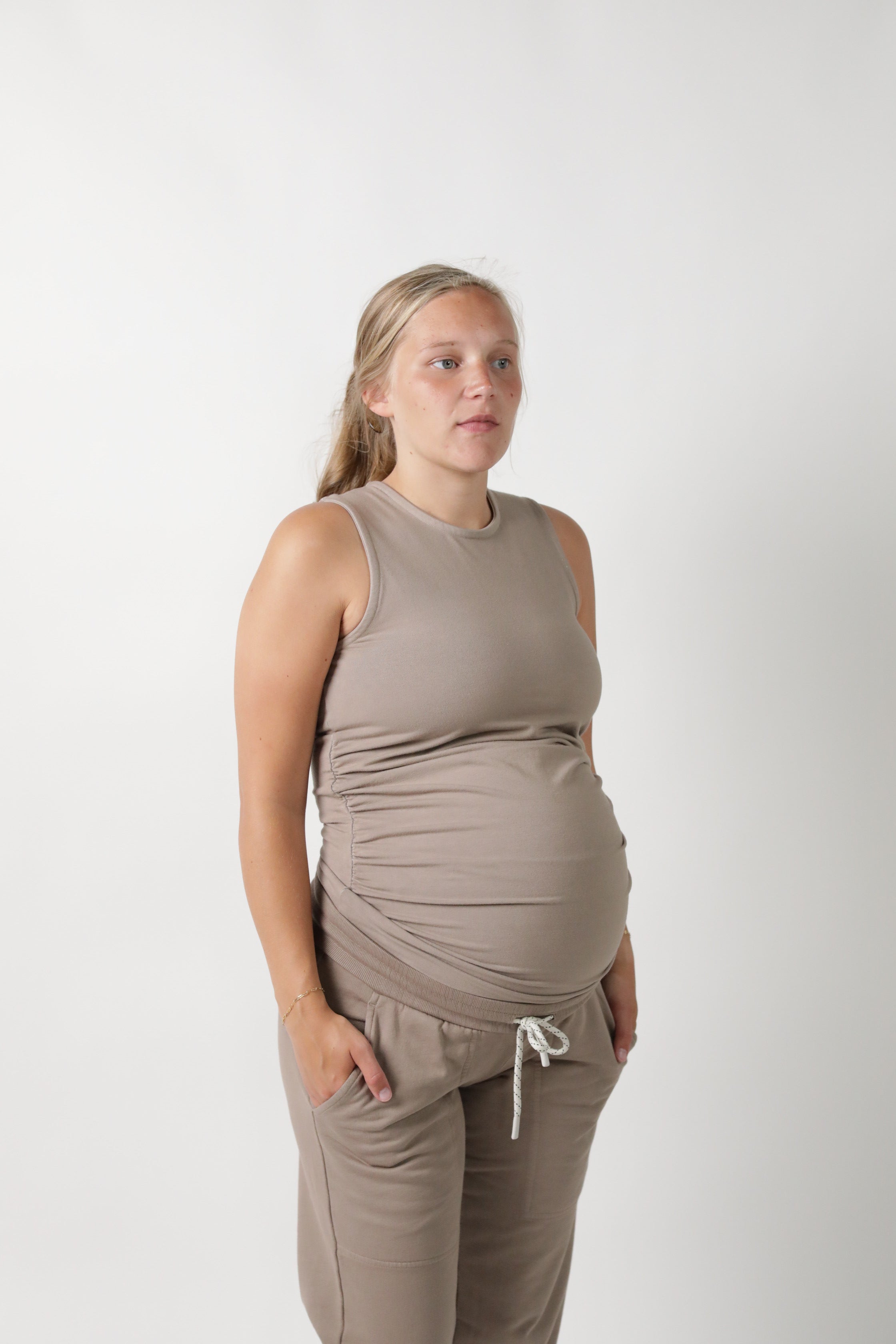 BLAIR || HIGH NECK MATERNITY TANK