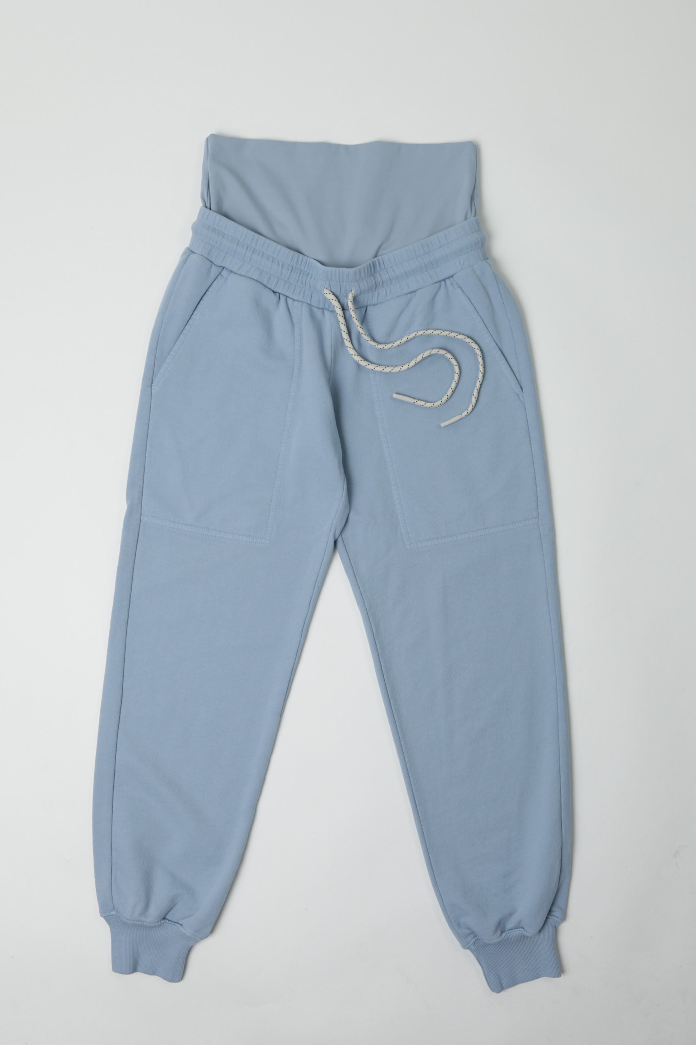 ELLE || FRENCH TERRY MATERNITY JOGGER || TAUPE GREY