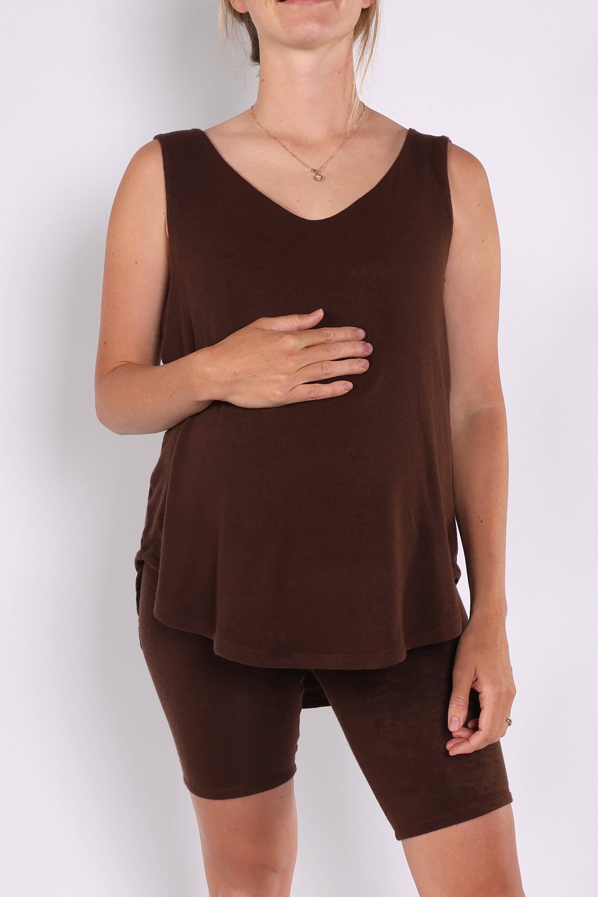 VILLA || WOOL LOUNGEWEAR MATERNITY TANK