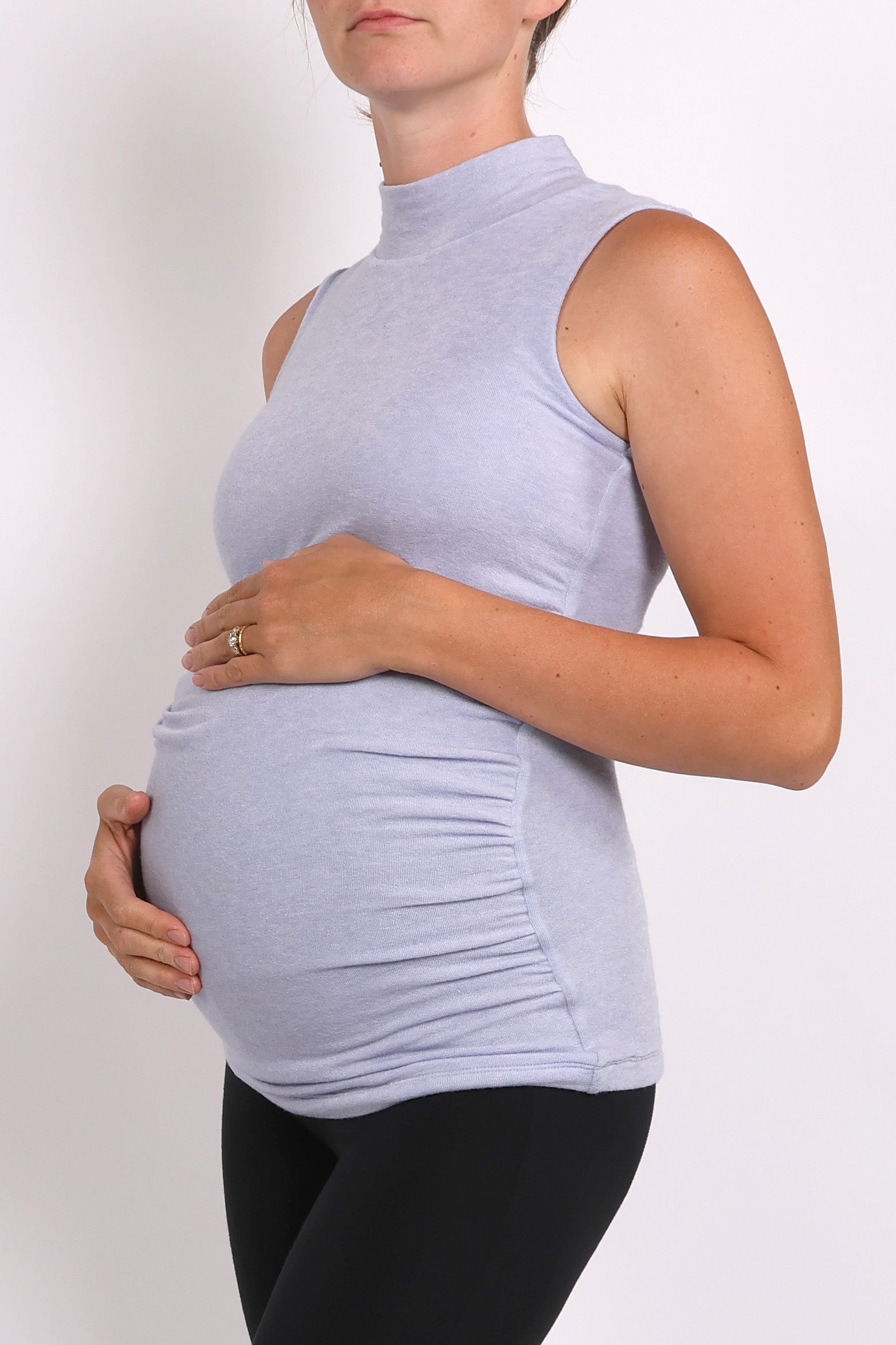 VILLA || WOOL MOCK NECK MATERNITY TANK