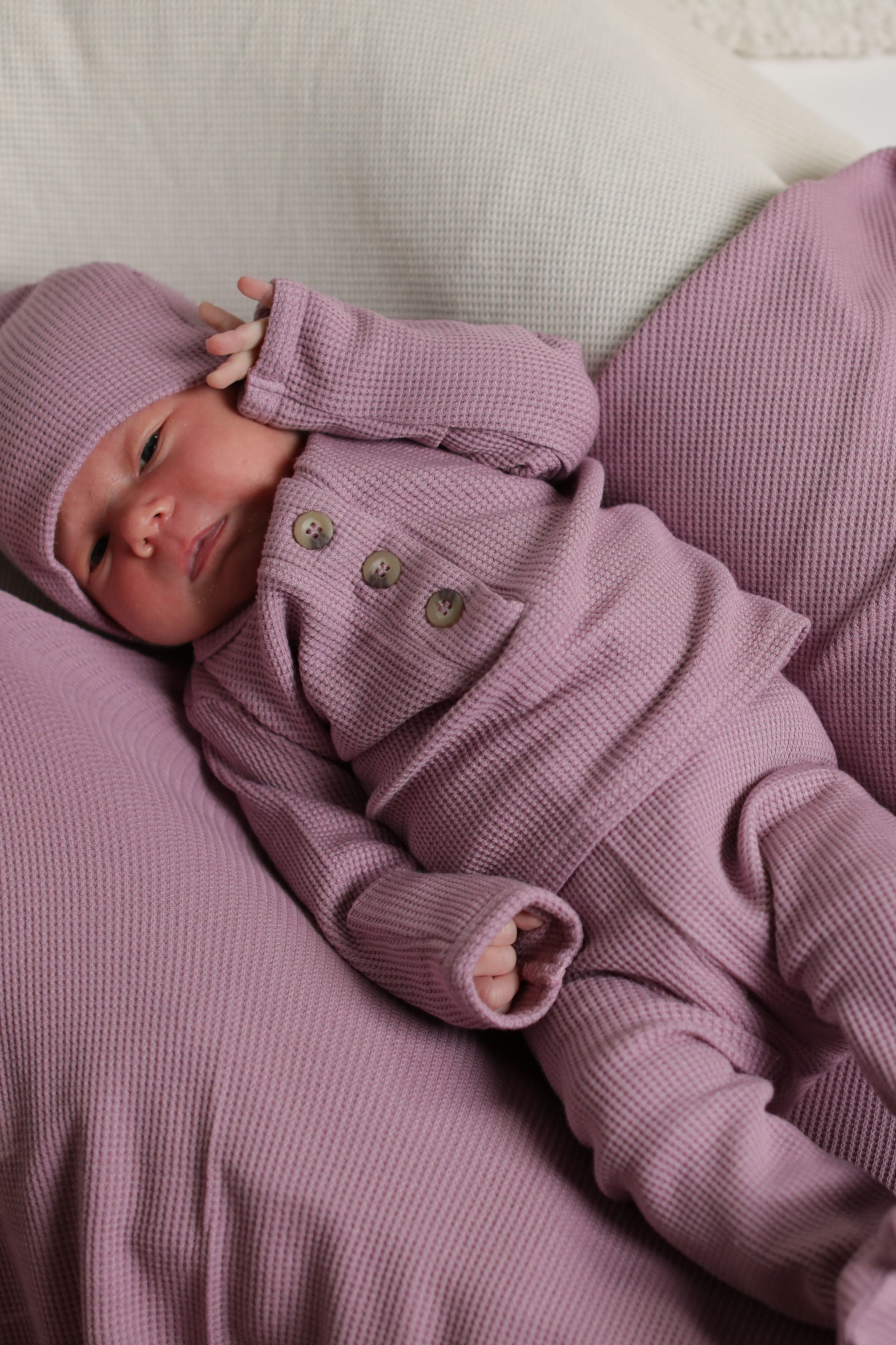 BEATRICE || THERMAL BABY SWADDLE WITH BINDING