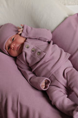 BEATRICE || THERMAL BABY SWADDLE WITH BINDING || LILAS