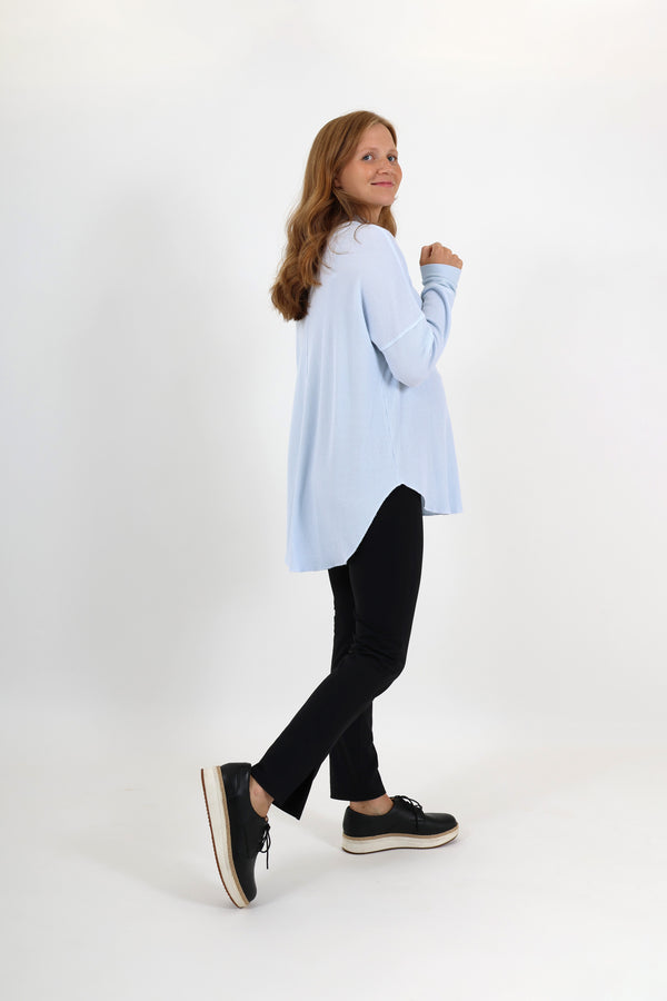DELILAH || THERMAL LONG SLEEVE COWL NECK MATERNITY TOP || PLEIN AIR
