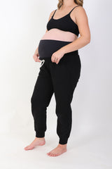 ELLE || FRENCH TERRY MATERNITY JOGGER || BLACK
