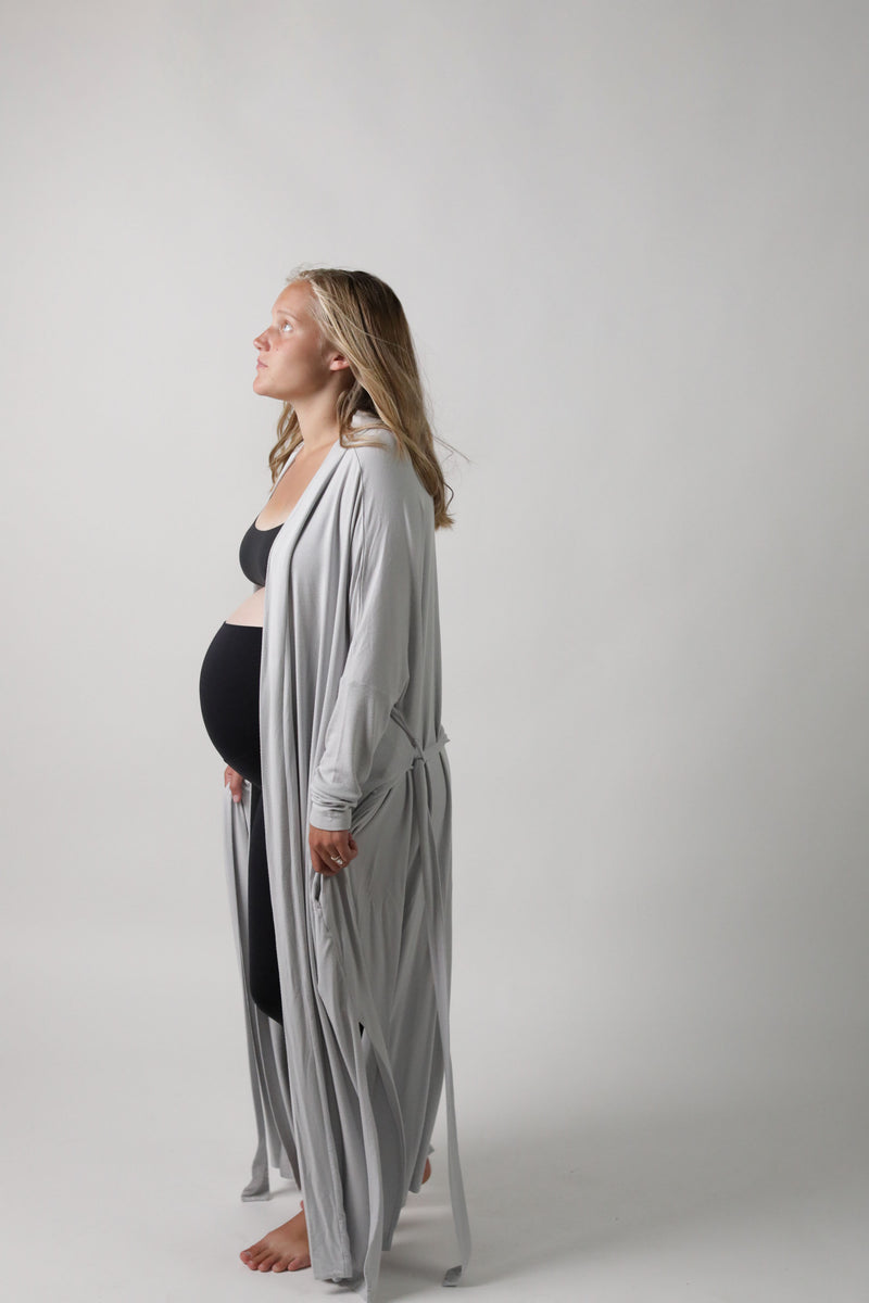 Lolmot Women Pregnant Nusring Maternity V-Neck Long Sleeve Tops Solid  Ruffle Blouse Top