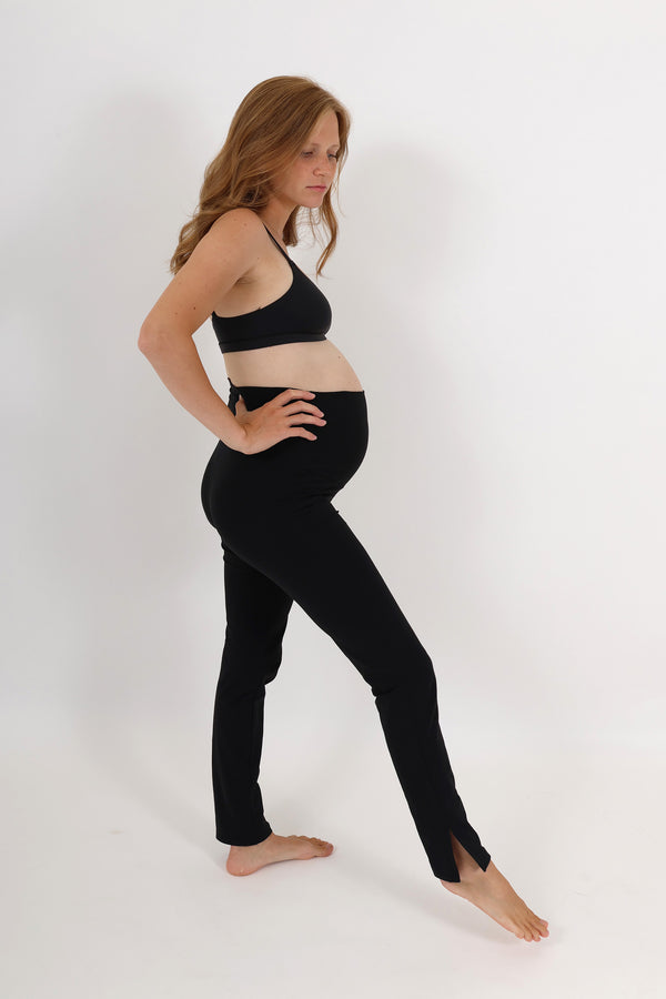 SILEA™ Everyday Style Side Slit Hi-Rise Maternity Legging