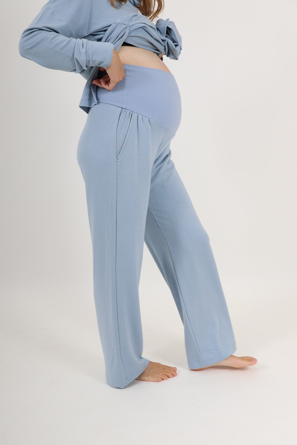 Buy Maternity Denim Trouser - Denim Blue